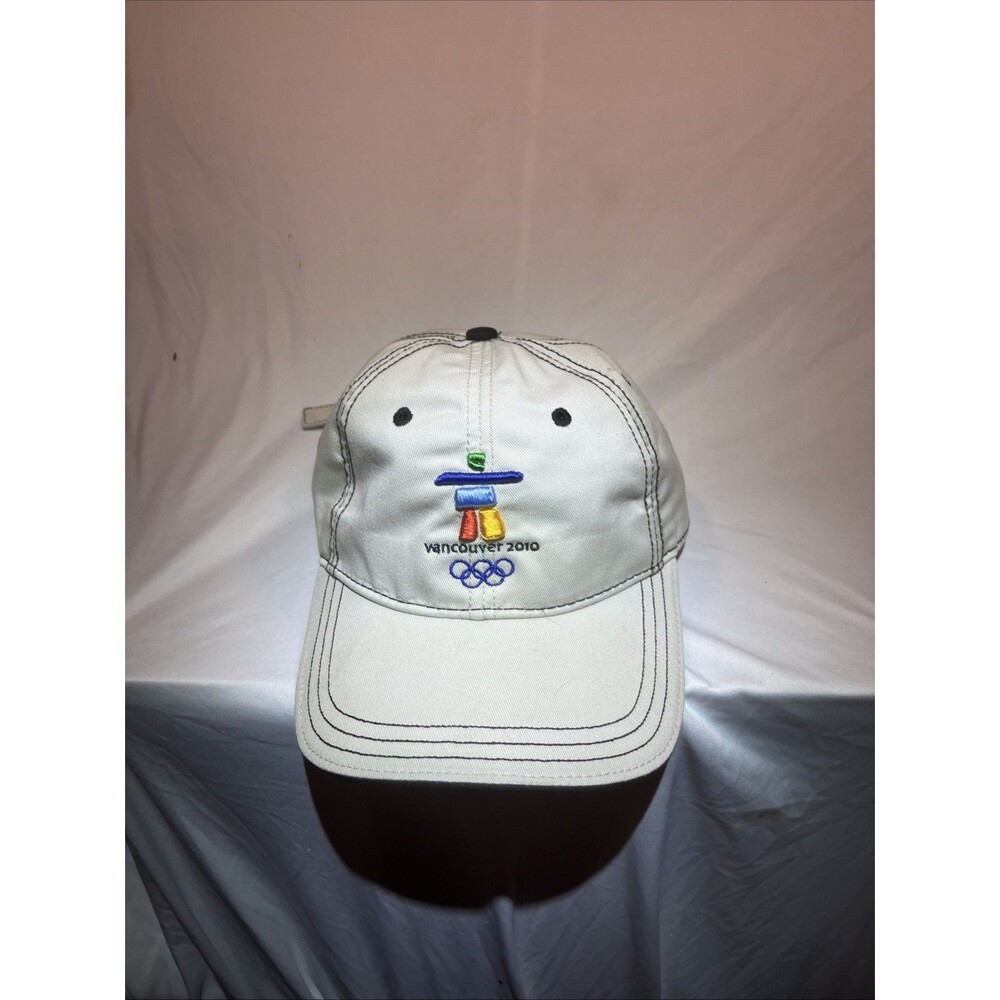 Vancouver 2010 Winter Olympics Games Strapback Hat Cap White